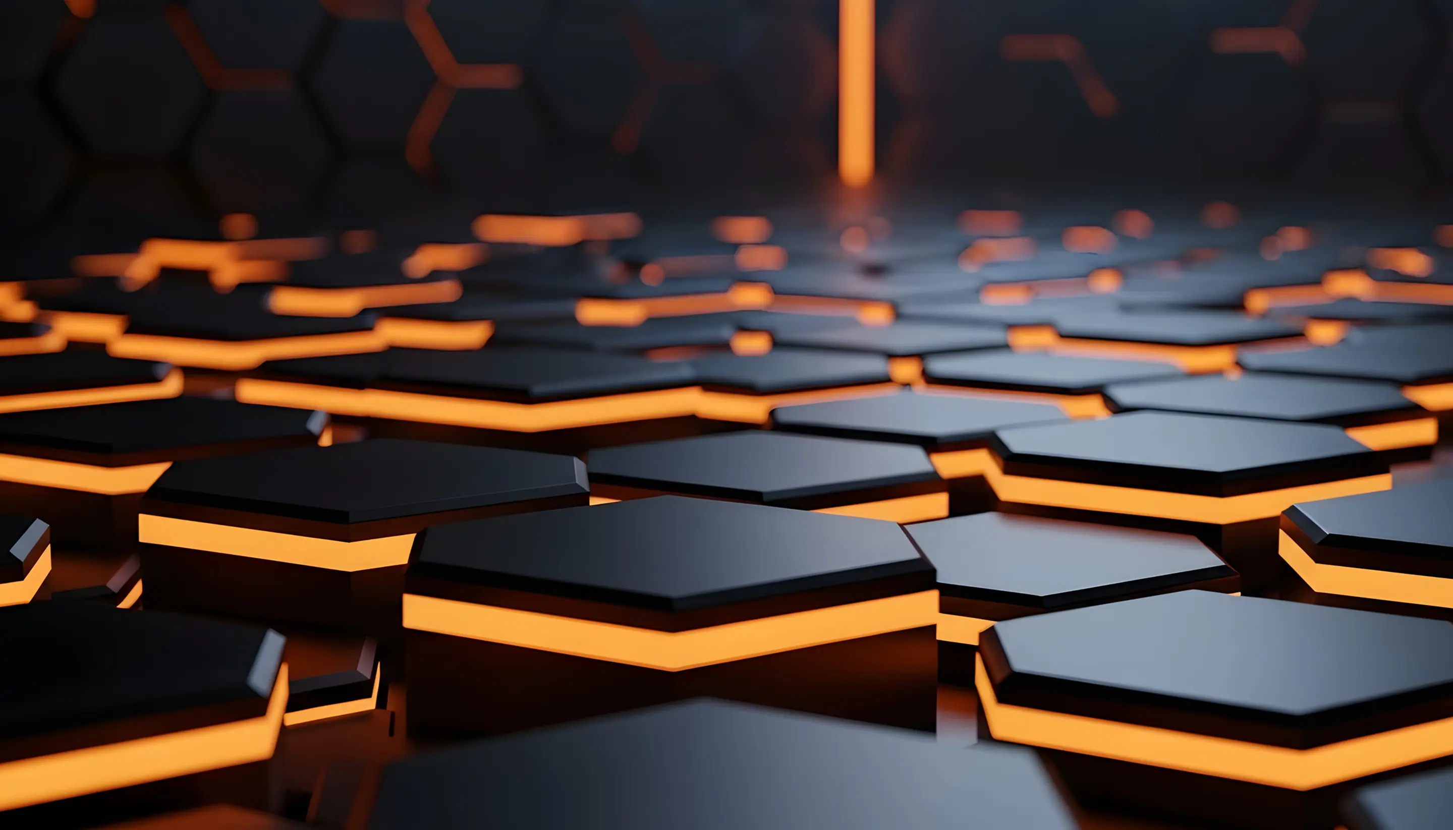 Network of connected nodes representing intelligence-led security